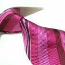 100% Silk Tie SW2894,Pink stripe