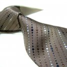 100% Silk Tie SW2905,Coffee stripe
