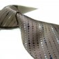 100% Silk Tie SW2905,Coffee stripe