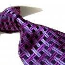 Pure Silk Tie SW2909-Purple check