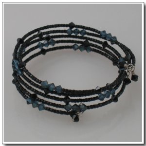 Black Spiral Bracelet