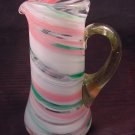 Mini Blown End Day Swirl Marble Glass Pitcher Creamer