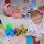 Twin Composition Baby Drink Wet Molded Painted Jointed