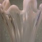 Opalescent Carnival Pulled Looped Lily Ribbed Vase