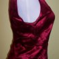 NWT Jones New York garnet red double v-neck silk shell 10 $59