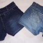 2 pair Old Navy blue jean shorts girls short 10 8 BTS
