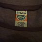 NWT Weavers brown ringer scoop neck fitted shirt top JR XL L