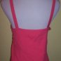 NWT August Silk coral ribbed silk & satin tank top L $40