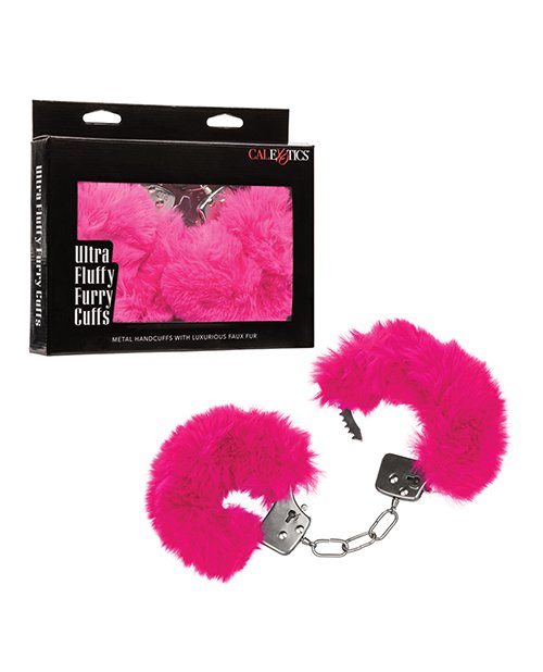 Ultra Fluffy Furry Cuffs Pink