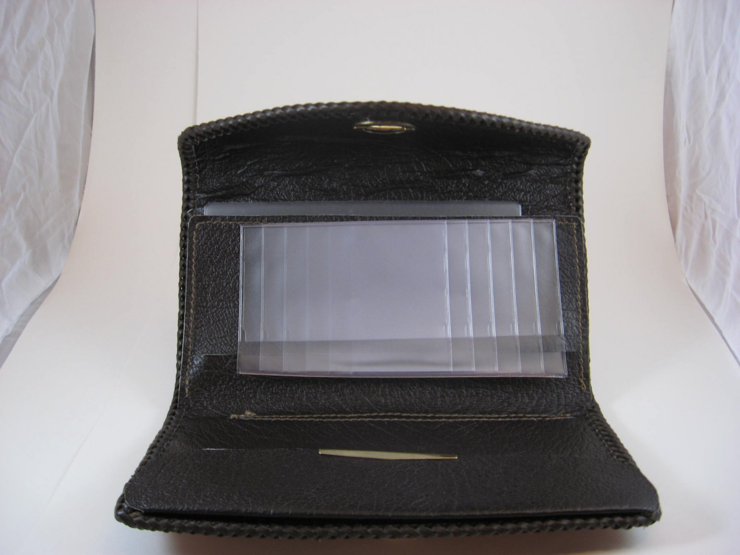 Phoenix Clutch Purse, Chestnut Tan, Brown Lacing, Handtooled Leather