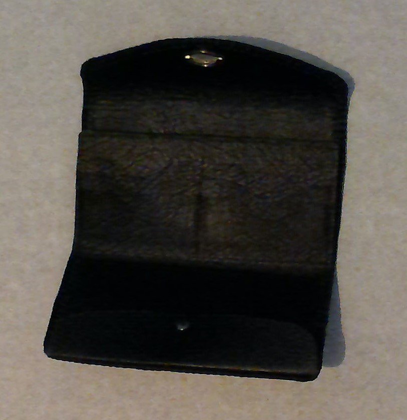 Phoenix Clutch Purse, Chestnut Tan, Black Lacing, Handtooled Leather