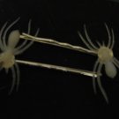 Glow in Dark Spider Hair-Pins Halloween Club 2 spiders