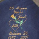 Personalized 25th 50th Wedding  Anniversary Blanket