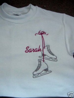 Personalized Ice Skating Skate Figure Sweatshirt  Youth