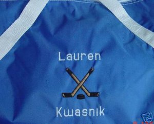 Personalized Ice Hockey Deck Sports Team Duffle Bag