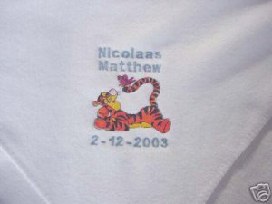 Personalized Tigger Newborn Infant Baby Fleece Blanket