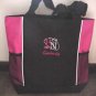 Personalized Nurse RN Tote Duffle Bag Pockets Hot Pink