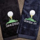 Personalized Mens Golf Ball Towel Dad Grandfather Groom