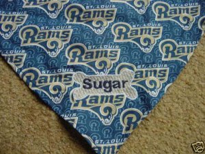 PERSONALIZED St. Louis Rams DOG/CAT  PET BANDANA Scarf