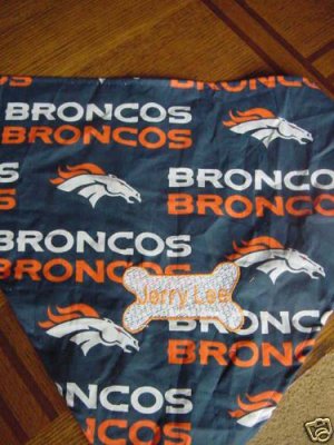 PERSONALIZED Denver Broncos DOG/CAT  PET BANDANA Scarf