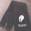 Personalized Embroidered Mens Golf Ball towel Velour