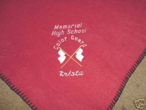 Personalized ColorGuard Winterguard Fleece Blanket