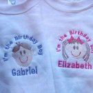 Personalized I'm the Birthday Boy Girl shirt W/Face