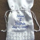 Personalized 10" WEDDING MONEY CARD BAG BRIDAL PURSE Rhinestones
