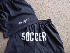 Personalized Girls Soccer  Butt Print Shorts Y/L