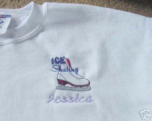 Personalized Ice Figure Skating Skate  Sweat Adult