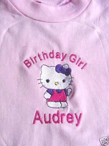 hello kitty personalized birthday t shirt