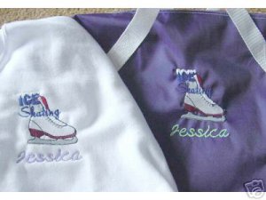 Personalized Ice Skating Skate Duffle Bag Shirt Set