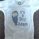 Personalized It's a Boy Infant Newborn Onesie Baby name
