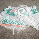 Football Miami Dolphins Bridal Wedding Garter Keepsake
