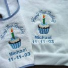 Personalized Happy First Birthday Bib/Shirt Boy/Girl