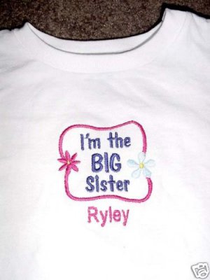 Personalized I'm the Big Sister Middle Little  Shirt
