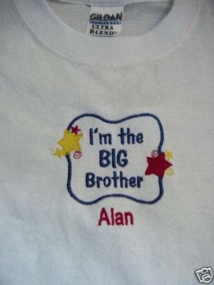 Personalized I'm the Big Brother Middle Little Shirt