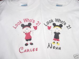 PERSONALIZED Minnie Mouse Birthday Shirt Look whos 1