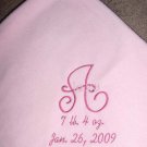 Personalized Girl Newborn Baby Infant Fleece Blanket
