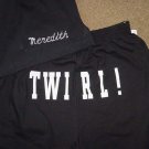 Personalized Girls Twirl Twirler Black Butt shorts Y/M