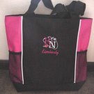 Personalized Nurse RN Tote Duffle Bag Pockets Hot Pink