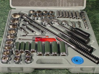 60pc Professional SAE SOCKET SET 1/4 3/8 and 1/2 dr New