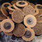 50 2" Coarse ROLL LOCKS SCOTCH BRITE SANDING DISC roloc MADE IN USA! Heavy duty