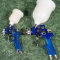 2pc Full and Mini Size HVLP AIR SPRAY GUNS Tool works with water borne paint