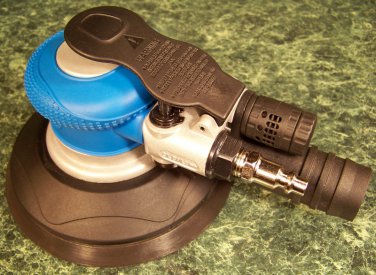 6 " AIR PALM RANDOM ORBITAL FINISH SANDER and VACUUM CONNECTION / REGULATOR New