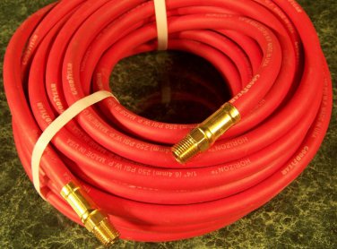 1/4 " x 50 Ft. OIL RESISTANT RED Goodyear AIR HOSE made in USA Great for Roofing