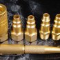 11pc 1/4 " AIR QUICK COUPLER SET with BLOW GUN SOLID BRASS Tool new adapter plug