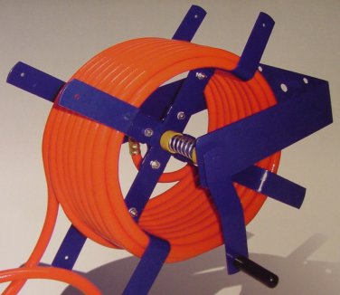 100 Foot Wall Mount AIR HOSE REEL for 3/8 and 1/2 HOSE all steel tool new O