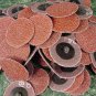 100pc 2 " ROLL LOCK SANDING DISC 24 Grit MADE IN USA Heavy Duty roloc sand inch