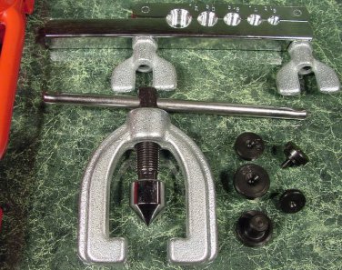 DOUBLE FLARING TOOL KIT SAE New flare tubing tube FREE Storage Case